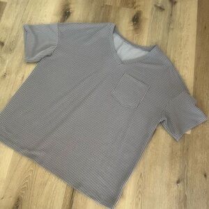 Striped V-Neck T-Shirt